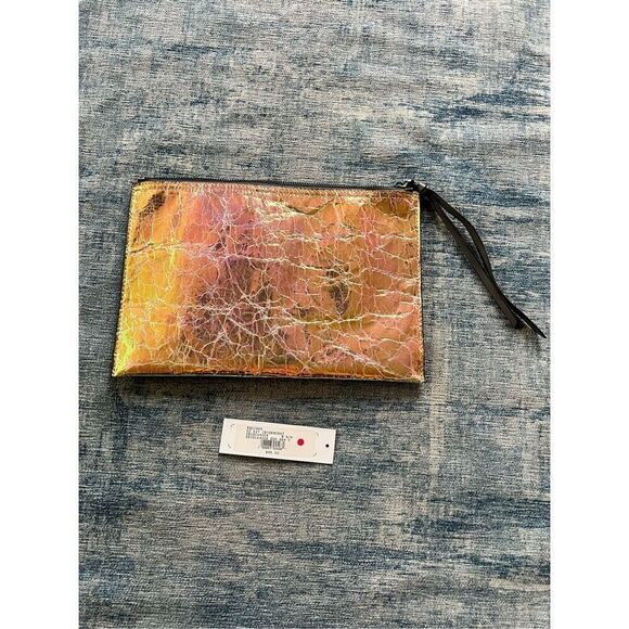 Equinox Crinkle Iridescent Clutch Bag - Picture 2 of 7